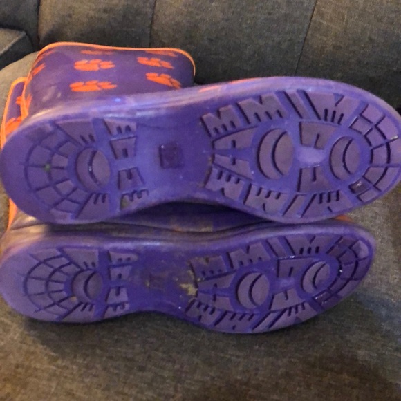 clemson rain boots